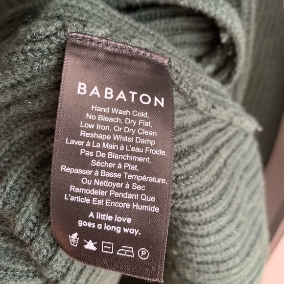 Babaton Aritzia Chalmers Sweater in Scarab Green - Picture 4 of 8